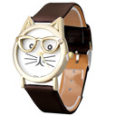 Brown Adorable Cat Watches