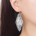  925 Sterling Silver Leaf Dangle Drop Earrings