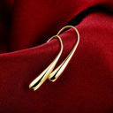 Gold-Plated 925 Sterling Silver Teardrop Earrings