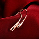 Rose Gold 925 Sterling Silver Teardrop Earrings