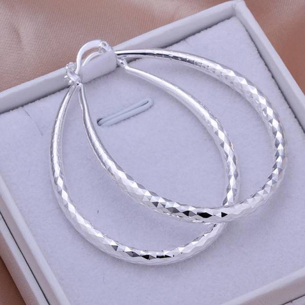 925 Sterling Silver Hoop Earrings - Multiple Options