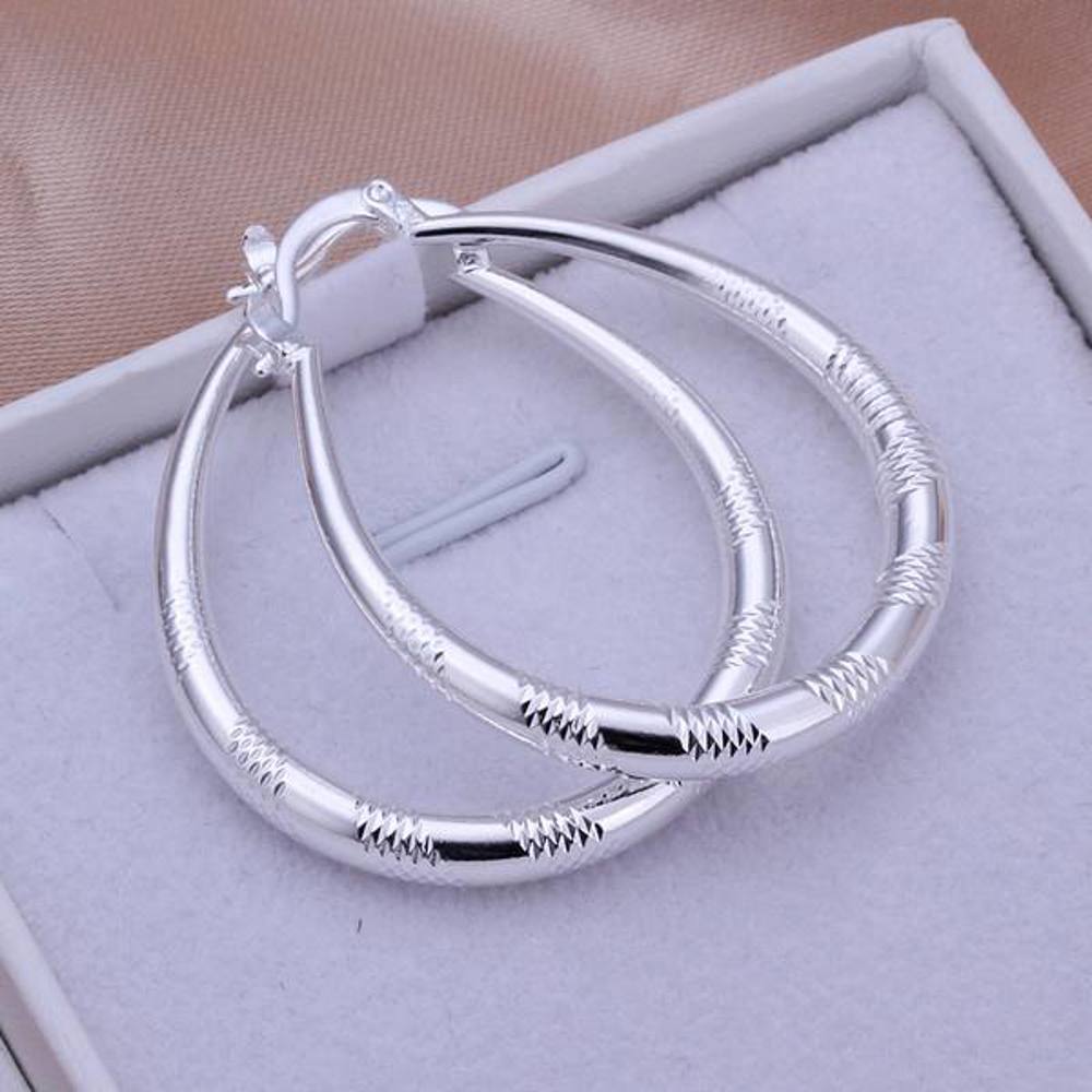 925 Sterling Silver Hoop Earrings - Multiple Options