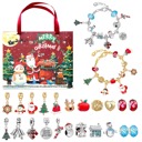 One Gold and One Silver Bracelets Christmas Advent Calendar 2 Bracelets Jewelry Making Gift Kit Set