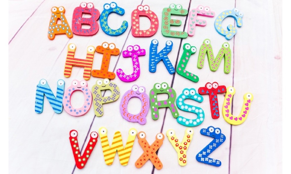 Wooden 26 Magnetic Letters and Free 15 Numbers & Symbols