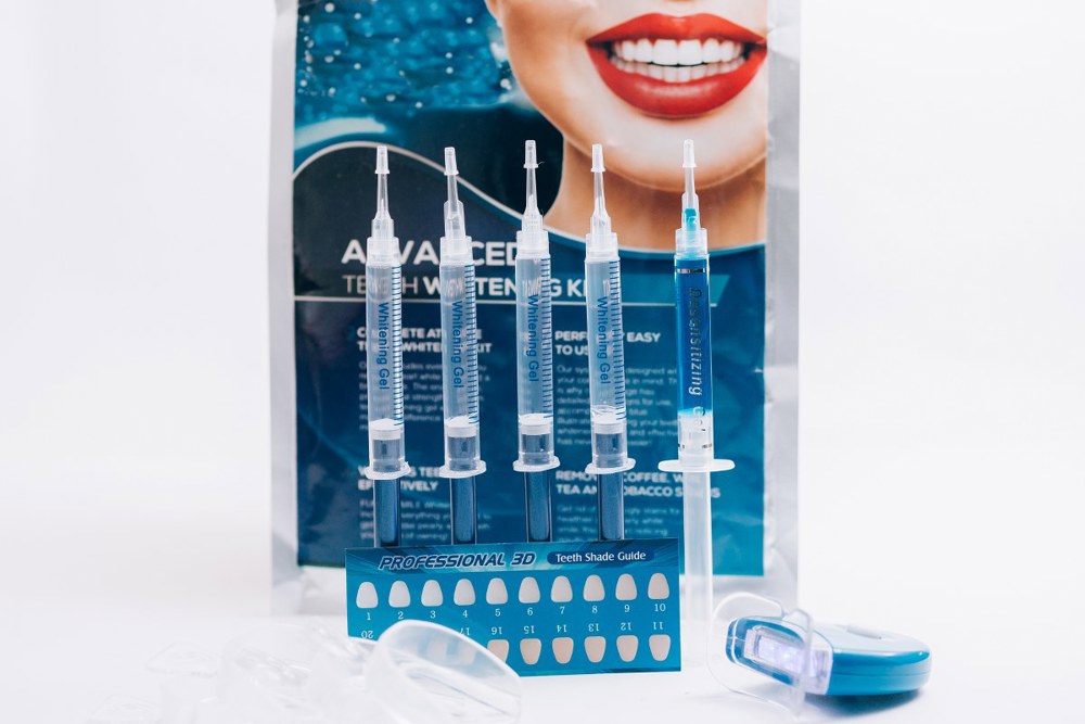 Home Teeth Whitening 3D System and Free Remineralization Gel