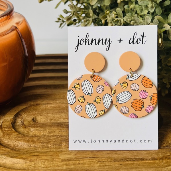 Thanksgiving Fall Pumpkin Earrings