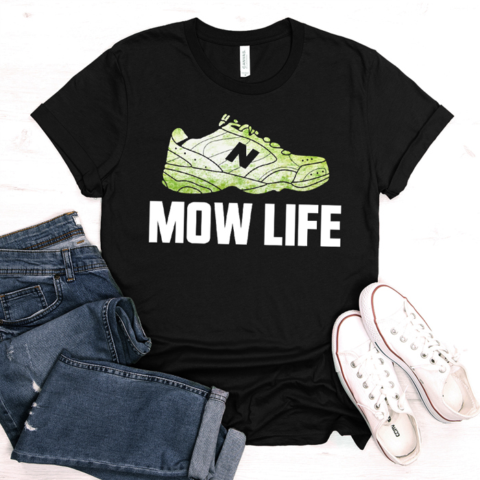 Mow Life Funny Father's Day Graphic Tee