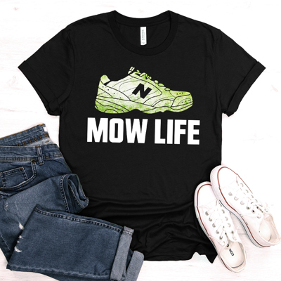 Mow Life Funny Father's Day Graphic Tee