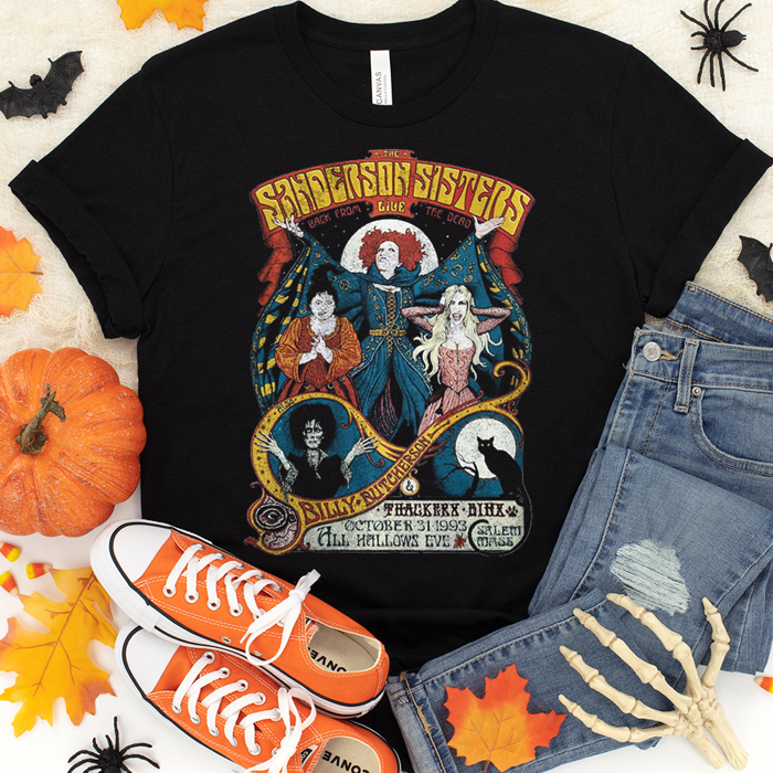 Magical Halloween Movie Haunted Mansion Hocus Pocus Fall & Autumn Graphic Tee | Halloween Shirt