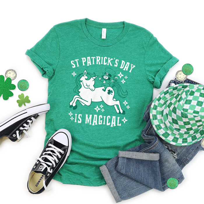 Funny Lucky Charm Shamrock St. Patrick’s Day Graphic Tee Collection