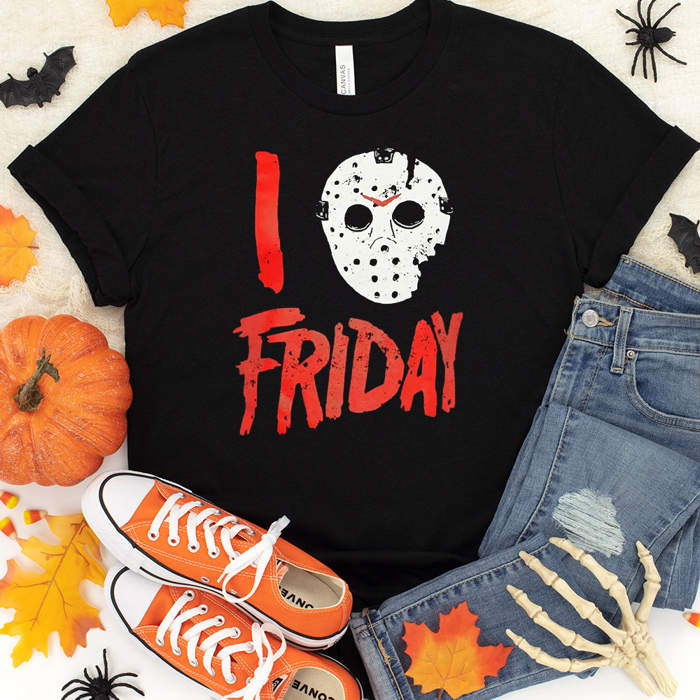 Spooky Scary Movie Halloween Fall & Autumn Graphic Tee | Halloween Shirt