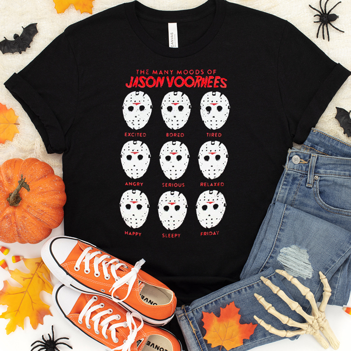 Spooky Scary Movie Halloween Fall & Autumn Graphic Tee | Halloween Shirt