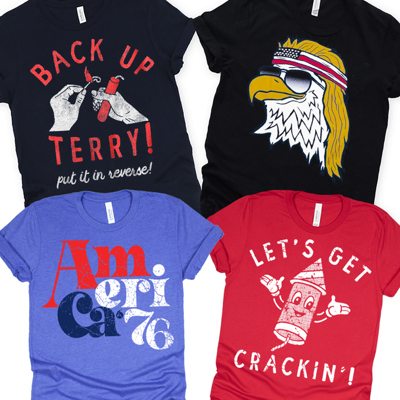 Fun 4th Of July USA Patriotic Independence Day Graphic Tees | 4th Of July Tee