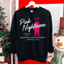  Pink Nightmare Funny Eighties Christmas Movie Graphic Sweatshirt