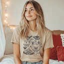  Vintage Butterfly Collage Nature Inspired Spring & Summer Floral Graphic Tee