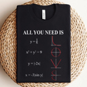  All You Need Love Teacher Valentine's Day Graphic Tee, Valentine's Shirt, Teacher Shirt