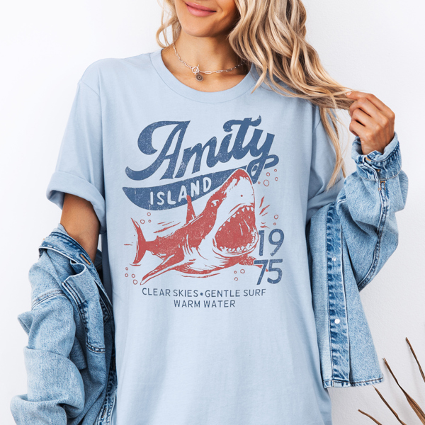 Amity Island 1975 Movie Graphic Tee