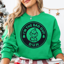  I'm The Bad Guy Duh Funny Christmas Graphic Sweatshirt