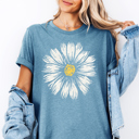  Daisy Flower Happy Boho Floral Graphic Tee