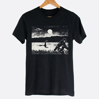 Bigfoot, Nessie and UFO Graphic Tee