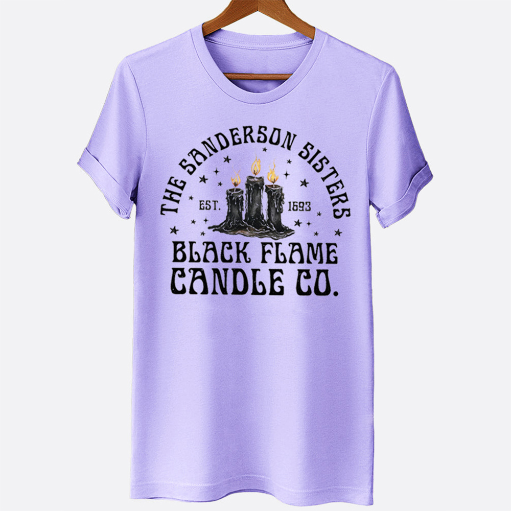 Black Flame Candle Co Hocus Pocus Sanderson Sisters 90's Witch Halloween Movie Graphic Tee