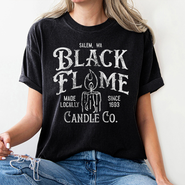 Black Flame Candle Co Hocus Pocus Halloween Movie Graphic Tee