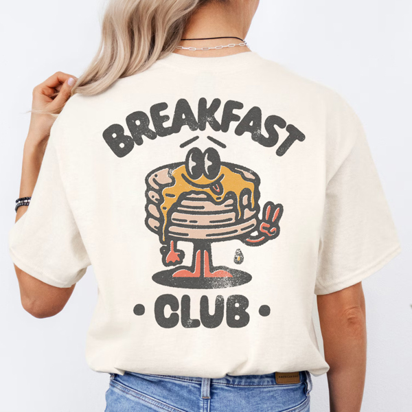 Breakfast Club Pancakes Funny Graphic Tee