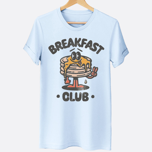 Breakfast Club Pancakes Funny Graphic Tee