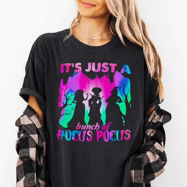 It's Just A Bunch Of Hocus Pocus Halloween Movie Graphic Tee