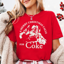  A Merry Christmas Calls For Coke Nostalgic Christmas Graphic Tee