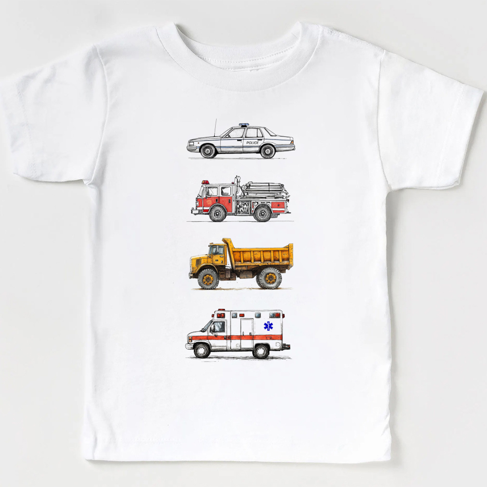 Cars And Trucks Vroom Vroom Graphic Tee