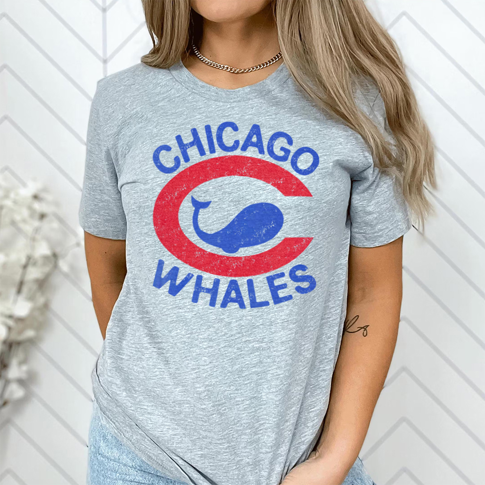 Vintage Chicago Whales Baseball Sports Graphic Tee