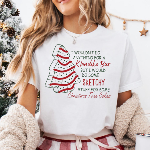 Christmas Tree Cakes Yummy Graphic Tee