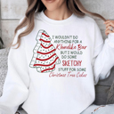  Christmas Tree Cakes Yummy Graphic Sweatshirt