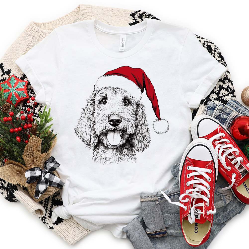 Favorite Holiday Dog & Christmas Hats Animal Lover Graphic Tees