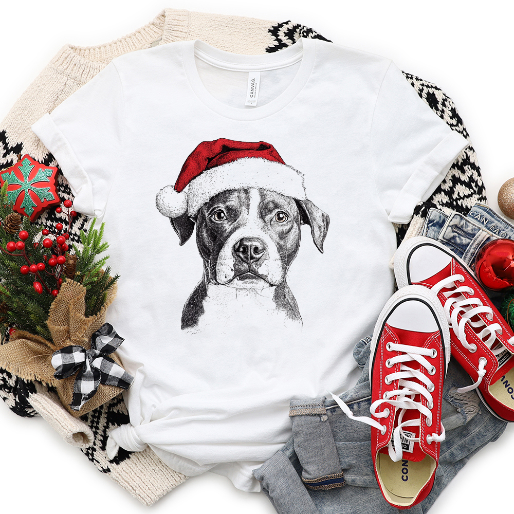 Favorite Holiday Dog & Christmas Hats Animal Lover Graphic Tees