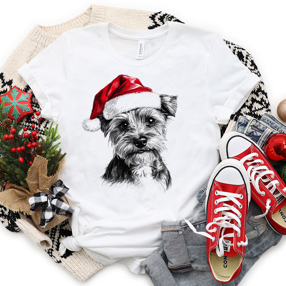 Favorite Holiday Dog & Christmas Hats Animal Lover Graphic Tees