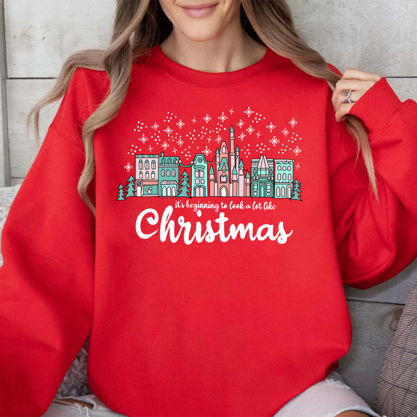 It's Beginning To Look At Lot Like Christmas Graphic Sweatshirt