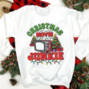  Christmas Movie Junkie Graphic Sweatshirt