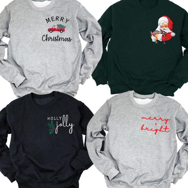 Christmas Pocket Festive Graphic Sweatshirt