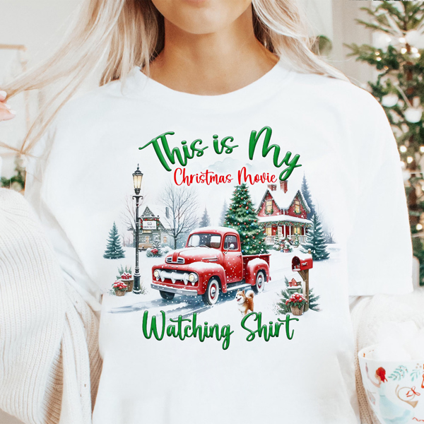 This Is My Christmas Movie Watching Shirt Graphic Sweatshirt