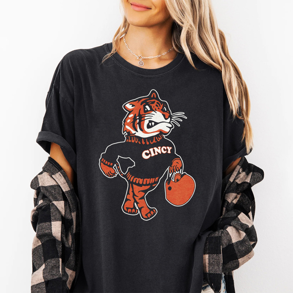 Cincy Tiger Football Sports Graphic Tee