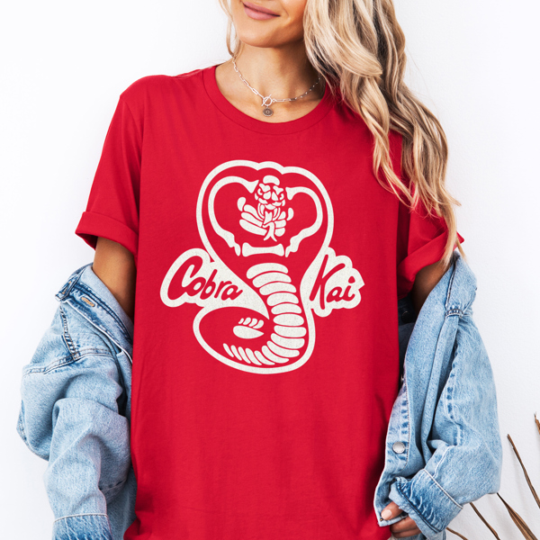 Cobra Kai Karate Kid Classic Throwback 80's Movie Graphic Tee