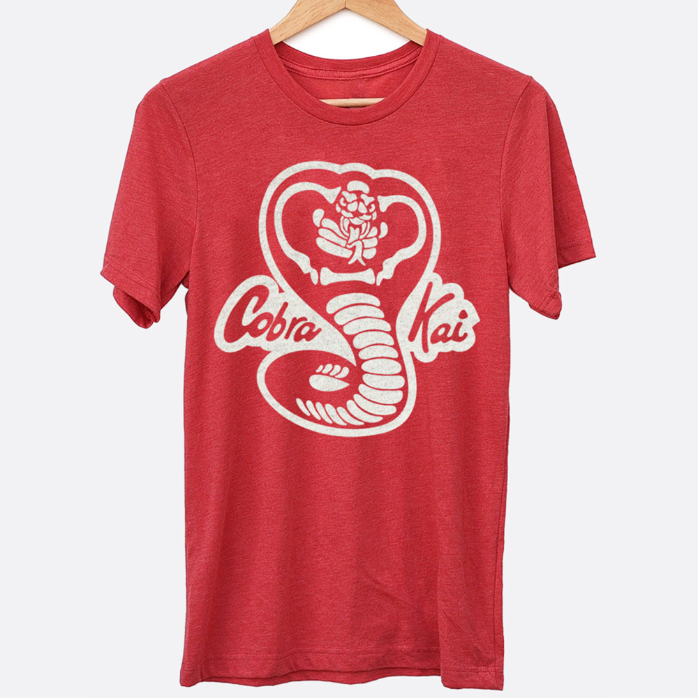 Cobra Kai Karate Kid Classic Throwback 80's Movie Graphic Tee