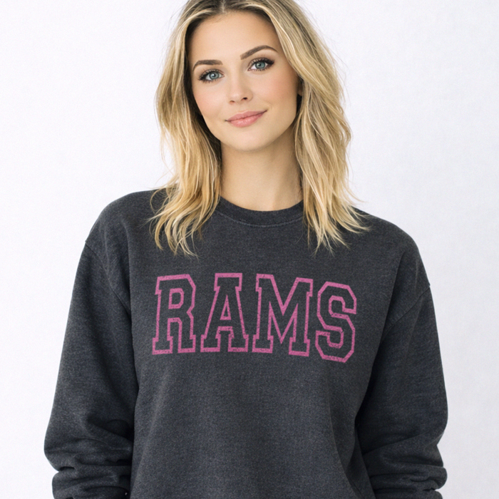 Custom Team Vintage Distresssed College Outline Sport Graphic Sweatshirt | Personalized Team Shirt