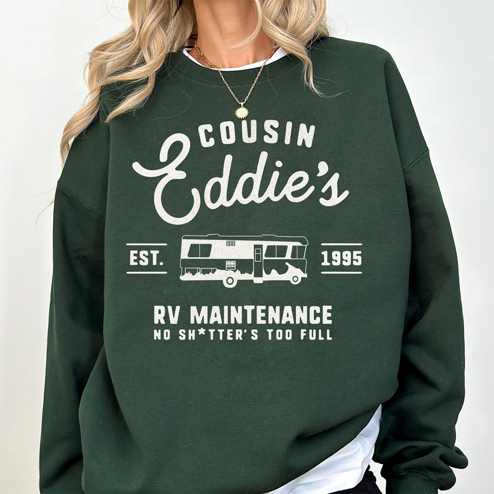 Cousin Eddie's RV Maintenance Funny Christmas Movie Graphic Sweatshirt