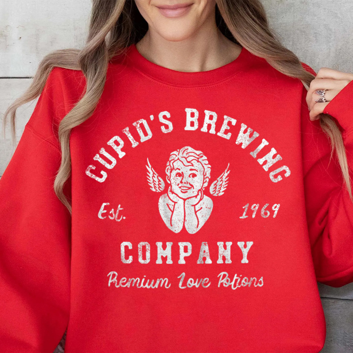 Cupid's Brewing Company Valentine's Day Graphic Sweatshirt, Valentines Shirt, Valentines Sweatshirt