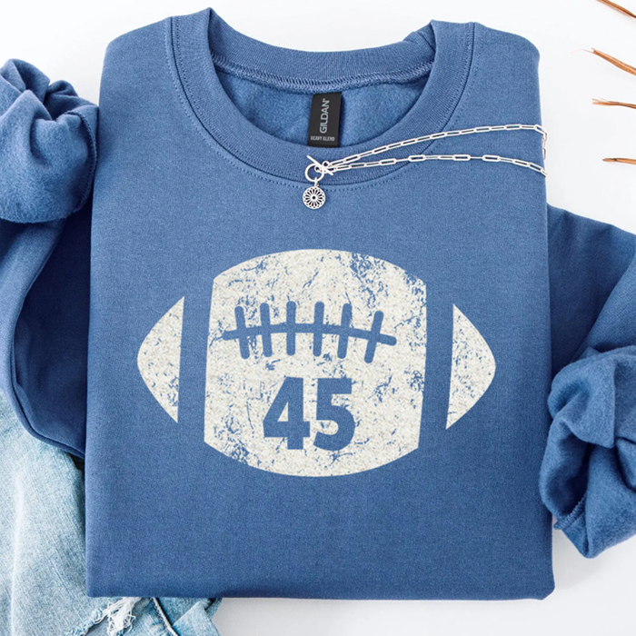Custom Football Player Number Team Personalized Sport School Mascot Graphic Sweatshirts | Custom Team Shirt