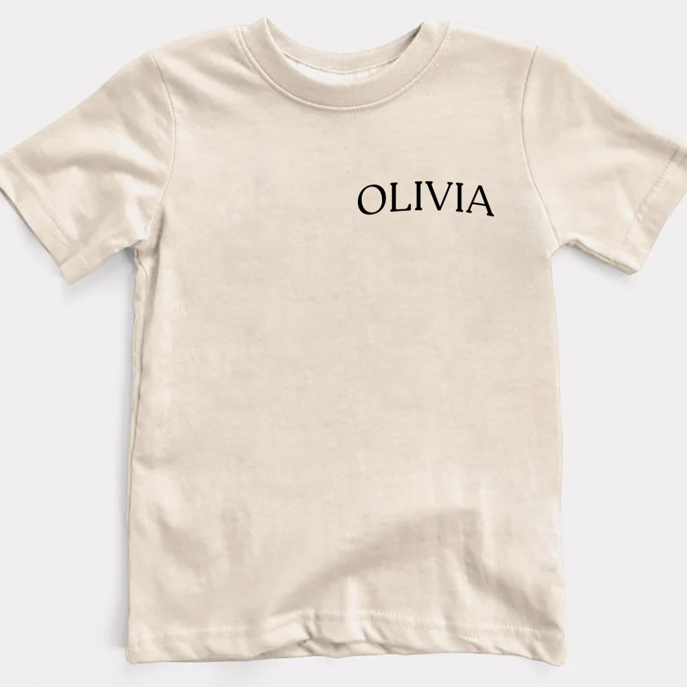 Custom Name Pocket Adorable Graphic Tee