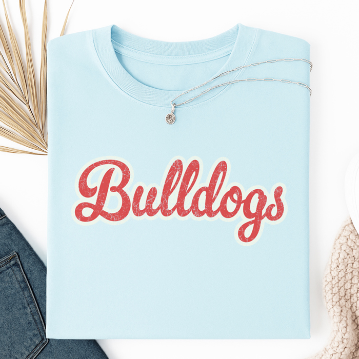 Custom Retro Team Mascot Vintage Personalized Football Graphic Tee | Team Shirt